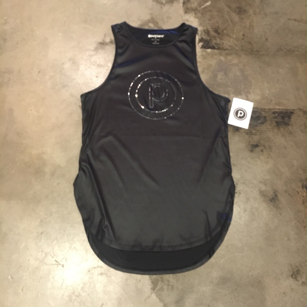 pure barre shiny tank black